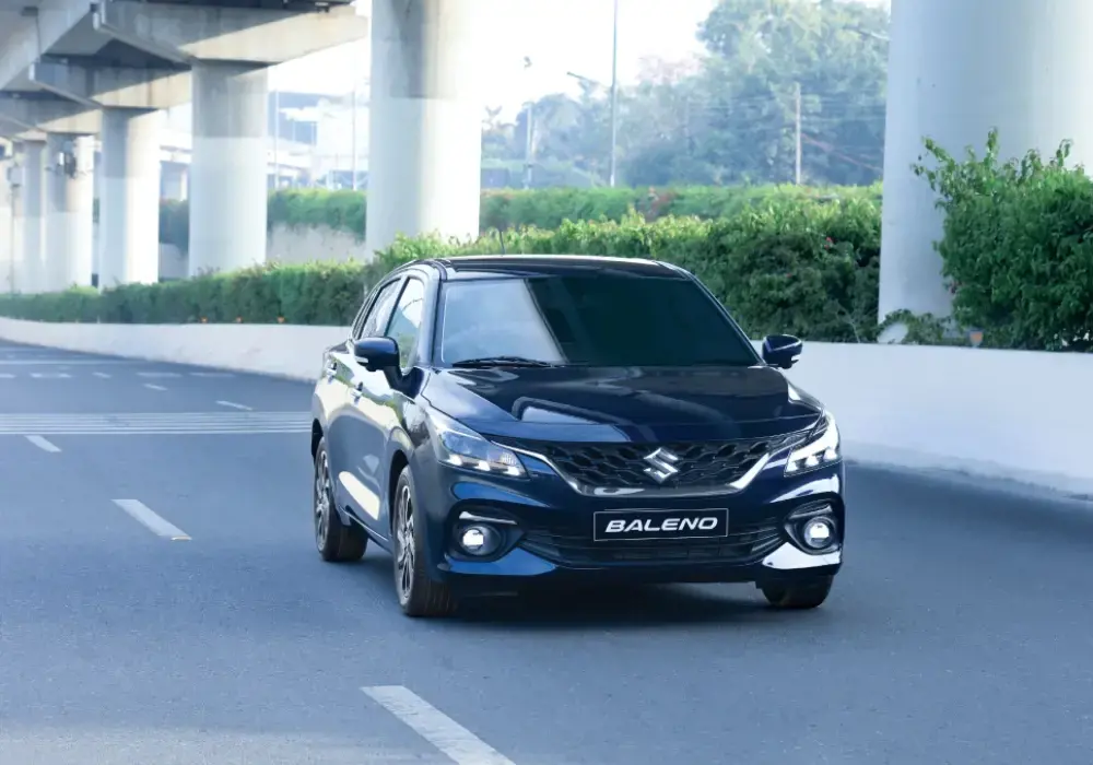 Pintura azul del Suzuki Baleno