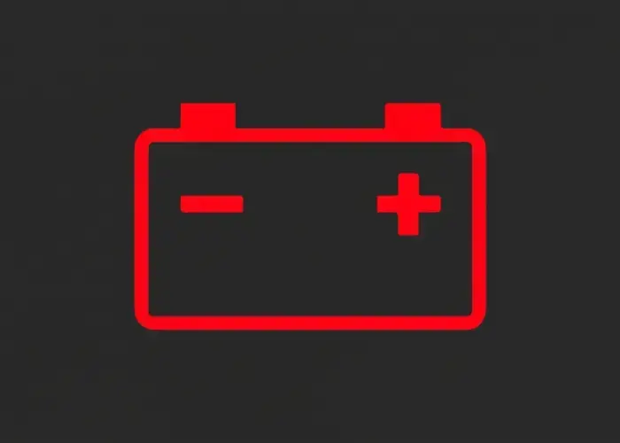 Símbolo de la luz de la batería