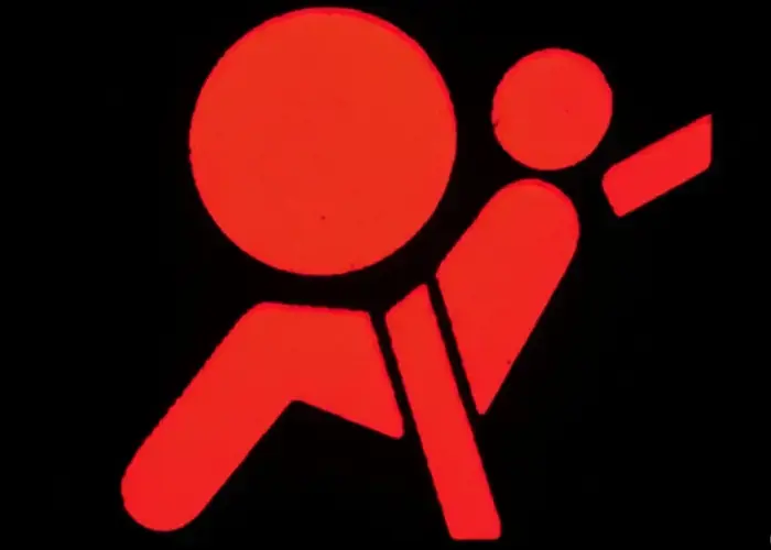 Símbolo de la luz de bolsas de aire