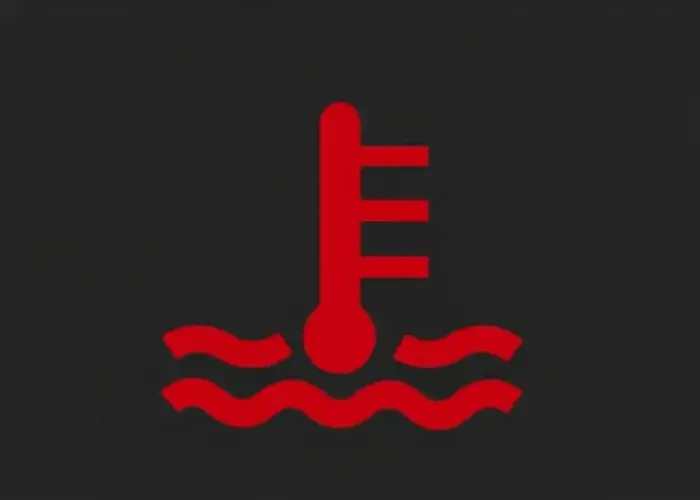 Símbolo de la luz de temperatura del motor